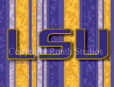 LSU Purple and Gold Note cards